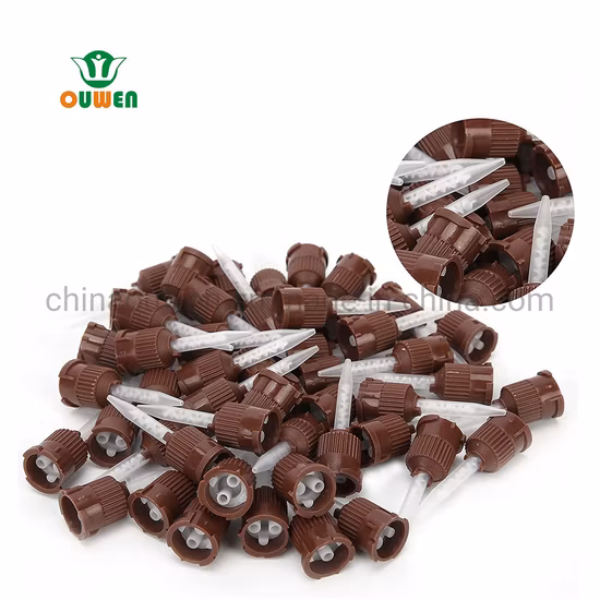 50PCS 치과 혼합 팁 구강 내 혼합 팁 일회용 구강 내 팁 치과 액세서리 치과 의사 도구 공급 회색 치과 액세서리 (7018) ISO131485 CE FDA APP